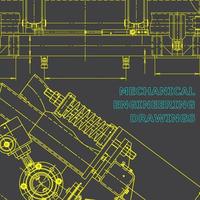 Computergestützte Konstruktionssysteme. Maschinenbauindustrie. Unternehmensidentität vektor