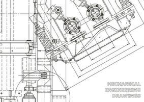 Startseite. vektortechnische Zeichnungen. mechanischer Instrumentenbau. technische abstrakte Hintergründe. technische Illustration vektor