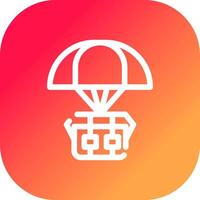 Airdrop kreatives Icon-Design vektor