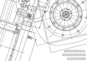 Vektor-Banner. technische Zeichnung. mechanischer Instrumentenbau vektor