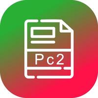 pc2 kreativ ikon design vektor