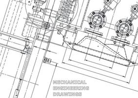 Startseite. vektortechnische Zeichnungen. mechanischer Instrumentenbau. technische abstrakte Hintergründe. technische Illustration vektor