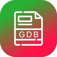 gdb kreativ ikon design vektor