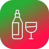 Wein kreatives Icon-Design vektor