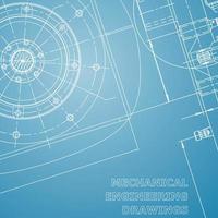 Entwurf. Vektor-Engineering-Illustration. Computergestützte Konstruktionssysteme vektor