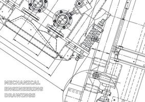 Startseite. vektortechnische Zeichnungen. mechanischer Instrumentenbau. technische abstrakte Hintergründe. technische Illustration vektor