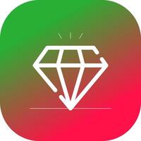 Diamant kreatives Icon-Design vektor