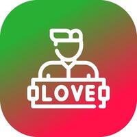 liebe kreatives Icon-Design vektor