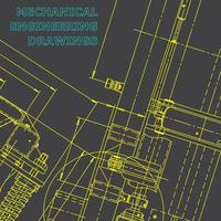 datorstödda designsystem. maskinbyggande industri. företagsidentitet vektor