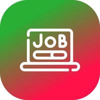 kreatives Icon-Design für die Jobsuche vektor