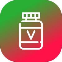 Vitamin kreatives Icon-Design vektor