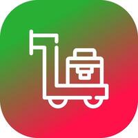 Trolley kreatives Icon-Design vektor