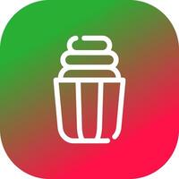 Cupcake kreatives Icon-Design vektor