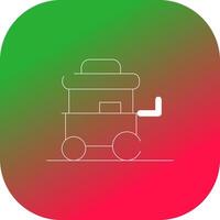 Food Cart kreatives Icon-Design vektor