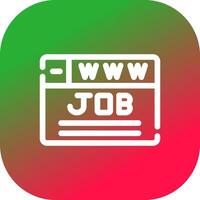 kreatives Icon-Design für die Jobsuche vektor