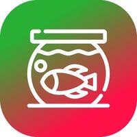 Fish Bowl kreatives Icon-Design vektor