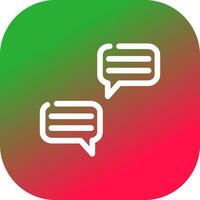 Chat kreatives Icon-Design vektor