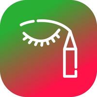 Eyeliner kreatives Icon-Design vektor