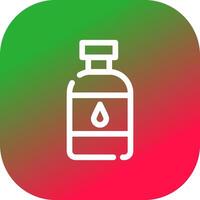 Wasserflasche kreatives Icon-Design vektor