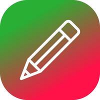 kreatives Icon-Design mit Bleistift vektor