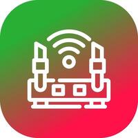 WLAN-Router kreatives Icon-Design vektor