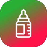 Babyflasche kreatives Icon-Design vektor