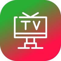 TV-kreatives Icon-Design vektor