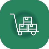 Trolley kreatives Icon-Design vektor