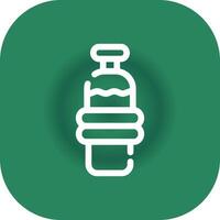 Wasserflasche kreatives Icon-Design vektor