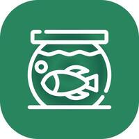 Fish Bowl kreatives Icon-Design vektor