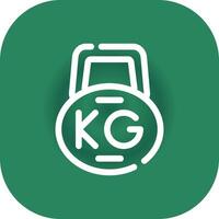 Kettlebell kreatives Icon-Design vektor