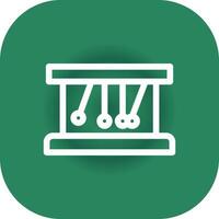 Newton Cradle kreatives Icon-Design vektor