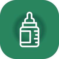 Babyflasche kreatives Icon-Design vektor