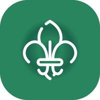 Fleur de Lis kreatives Icon-Design vektor