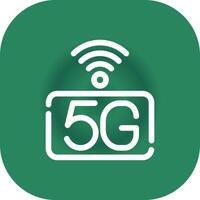 5g nätverk kreativ ikon design vektor