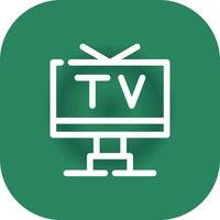 TV-kreatives Icon-Design vektor