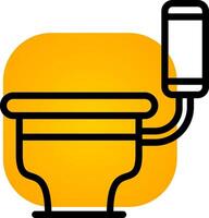 Toilette kreatives Icon-Design vektor