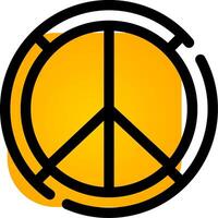 Frieden kreativ Symbol Design vektor