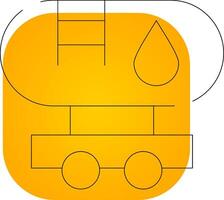 Tankwagen kreatives Icon-Design vektor
