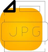 jpg-Datei kreatives Icon-Design vektor