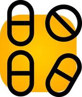 Pille kreativ Symbol Design vektor