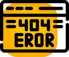 404-Fehler kreatives Icon-Design vektor