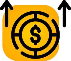 Cashflow kreatives Icon-Design vektor