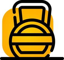 Kettlebell kreatives Icon-Design vektor