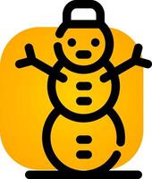 Schneemann kreatives Icon-Design vektor