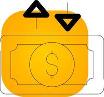 Cashflow kreatives Icon-Design vektor