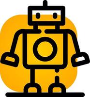 Roboter kreatives Icon-Design vektor