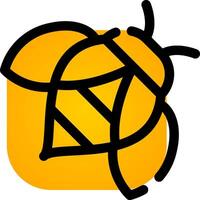 Bienen kreativ Symbol Design vektor