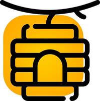 Biene Bienenstock kreativ Symbol Design vektor