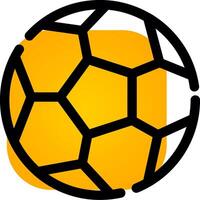 Fußball kreatives Icon-Design vektor